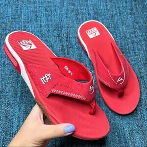 Reef x MLB Fanning Bottle Opener Sandals St. Louis Cardinals Size 9 Men's